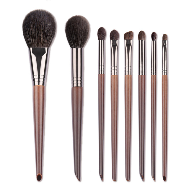 BEAUTY 8 Pcs Essential Make Up Set Brush Face Makeup Eye Shadow Blending Brush Diffuse Shader Highlight Blusher Crease Kit