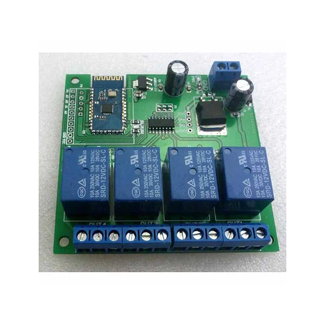 

A15-- 12V 4 channel Multifunction For Bluetooth Relay Phone Remote Control Switch for Smart Home Home Automation