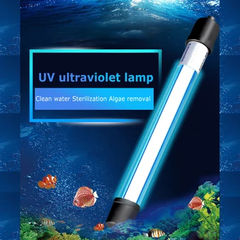 

Aquarium UVC Lamp Lights Sterilizer UV Lamp EU/US Plug Waterproof Fish Tank Light Underwater Aquario Lamp UVC Sterilizer