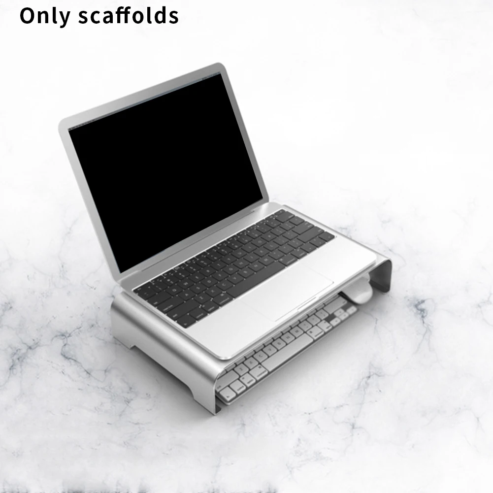 Anti Slip Raise Base Steady Desktop PC Holder Laptop Stand Portable Home Office Universal Storage Aluminum Alloy Accessories