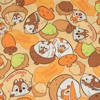 

140cm Wide Cartoon Squirrel Fabric Cotton Fabric Print Fabrics Per Meter Patchwork DIY Sewing Quilting Material For Garment Bag