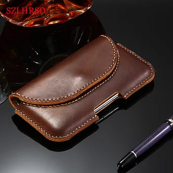 

For Vivo APEX 2020 Case Genuine Leather Holster Belt Clip Pouch Cover Waist Bag Phone cover for Vivo X30 Y3