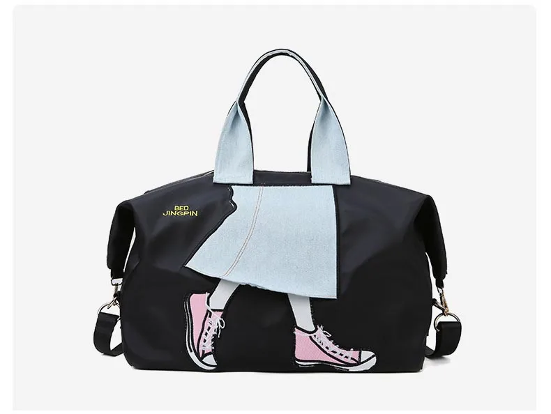 Большая вместительная водонепроницаемая сумка для путешествий из искусственной кожи, розовая ручная сумка для йоги, сумки для путешествий, сумки через плечо, женская сумка для путешествий