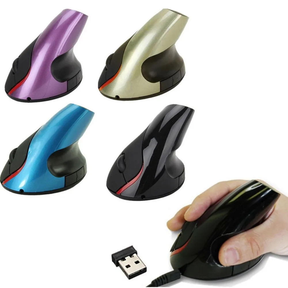 Беспроводная/Проводная вертикальная мышь, подставка для запястья, превосходный эргономичный дизайн, Оптическая USB мышь для игрового компьютера, ПК, ноутбука
