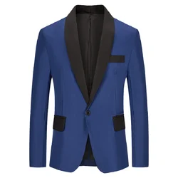 New Men Business Casual Suits Jacket Blazer Costume Suits Dress Jacket Gentleman Blazers Men's Suit Top Business Style Office