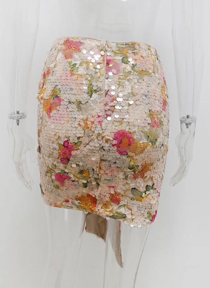 Joskaa леди конфеты блесток юбка элегантный шик драпировка Ruched Короткие вечерние наряды обёрточная бумага Bodycon Юбка блеск Великолепная одежда на день рождения