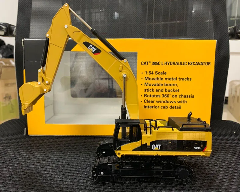 Гусеница Cat 385C L гидравлические экскаватор металлические дорожки 1: 64 масштабная модель полученная литьем под давлением модель Norscot 55203