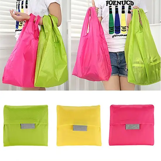 

Eco Friendly Reusable Foldable Waterproof Shopping Bag Storage Tote Handbag