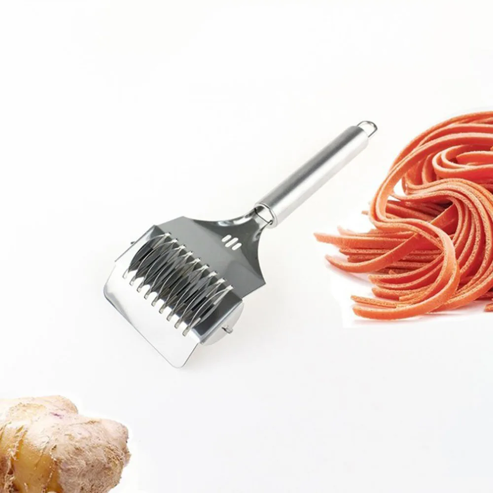 

Stainless Steel Manual Spaghetti Maker Noodle Cutter Tools Non-slip Handle Section Shallot Cutter Kitchen Pressing Machine