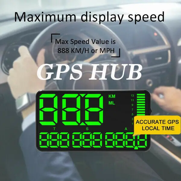 C90 Цифровой автомобиль gps скорость метр дисплей км/ч MPH для велосипедов мотоциклы США