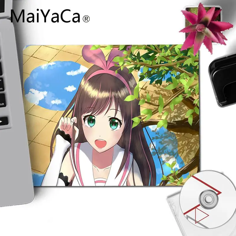 MaiYaCa ваши собственные коврики kizuna ai Рендер аниме девушка Ноутбук игровой мыши коврик для мыши DIY дизайн Аниме Мышь подкладка для коврика для ноутбука - Цвет: No Lock Edge18x22cm