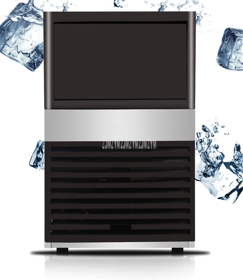 85 кг/день Автоматическая электрическая квадратная форма Ледогенератор Blu-Ray дезинфицирующий кубик льда делая машину для молоко чай кофе бар магазин ZC-091