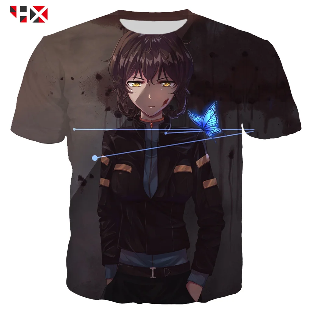 

HX Summer 3D Print Men Women Anime Steins Gate Men T Shirt Harajuku Short Sleeve T-Shirt Casual Streetwear Pullover Tops HX784