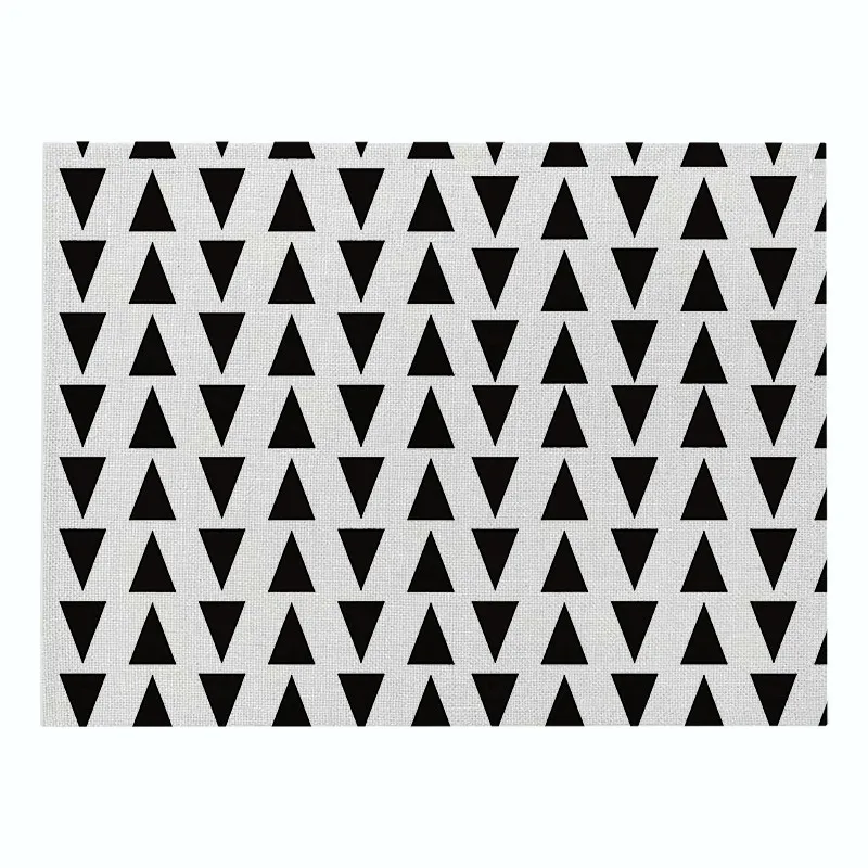 polyester Fuwatacchicreactive Геометрические Печатные Кухонные столовые приборы, коврик для стола, подстаканник, хлопок, лен, полиэстер, подстаканники, чаша, подстаканник, украшение - Цвет: polyester