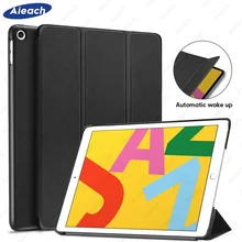 Для iPad 10,2 чехол из искусственной кожи Умный Магнитный чехол с функцией автоматического сна/пробуждения чехол-подставка для iPad 10,2 7-го поколения Funda