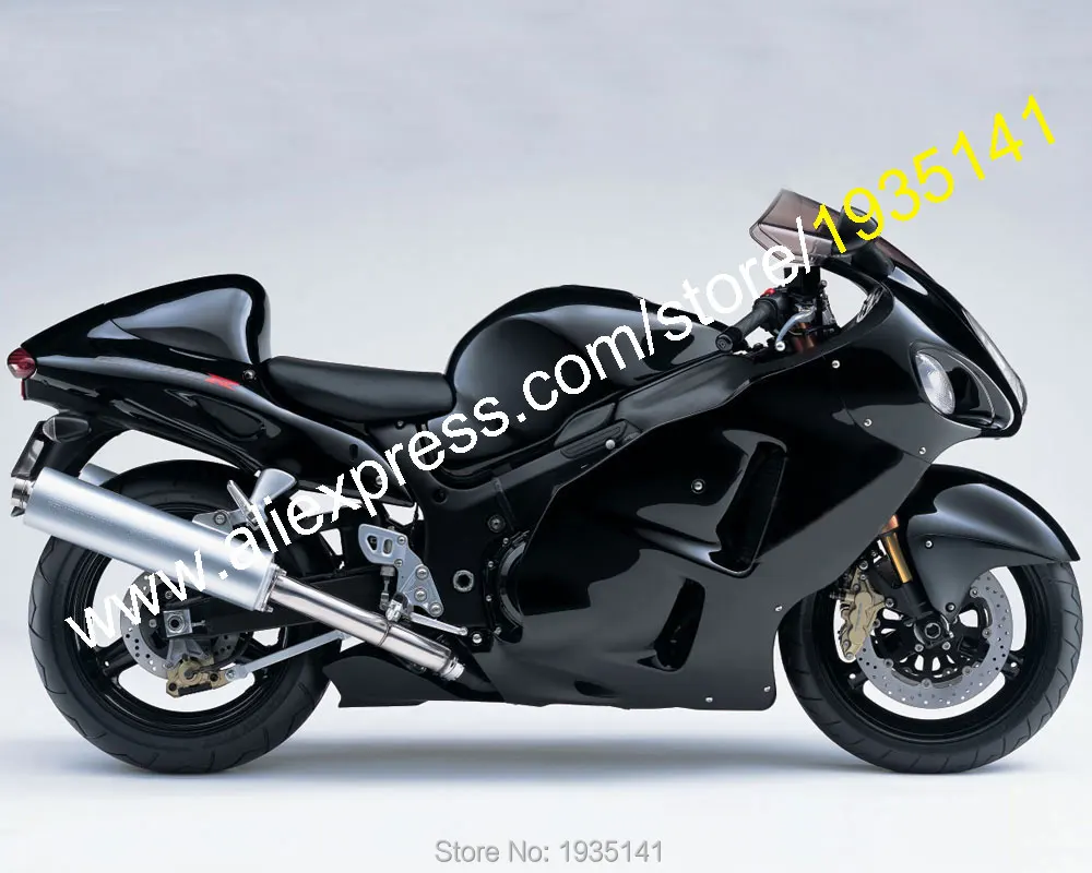 ABS пластик для Suzuki GSX R1300 Hayabusa 1999 2007 GSXR1300 99 07 GSXR 1300 черный комплект обтекателей