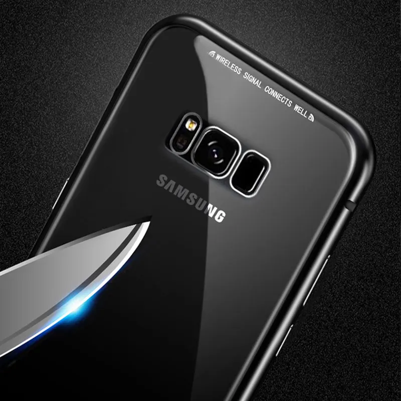 Магнитный адсорбционный Металл для samsung Note10 Pro S10 plus на чехле samsung S10 lite Note9 8 A20E чехол для телефона стеклянный магнит
