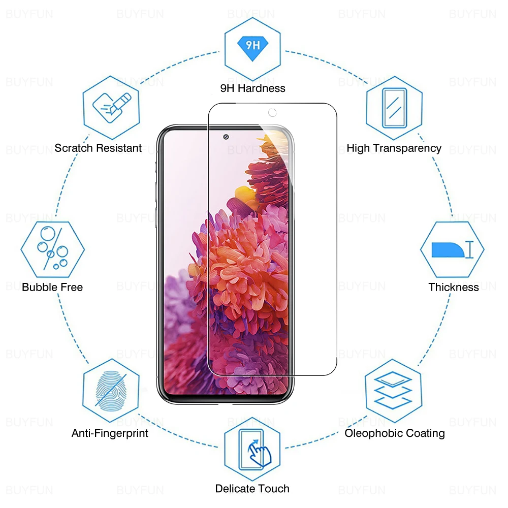 Premium 2-Pack Tempered Glass Screen Protector - Full HD Coverage, 6.5