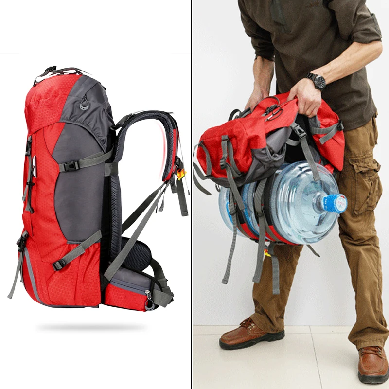 60L мужские и женские походные рюкзаки для кемпинга водонепроницаемый нейлоновый