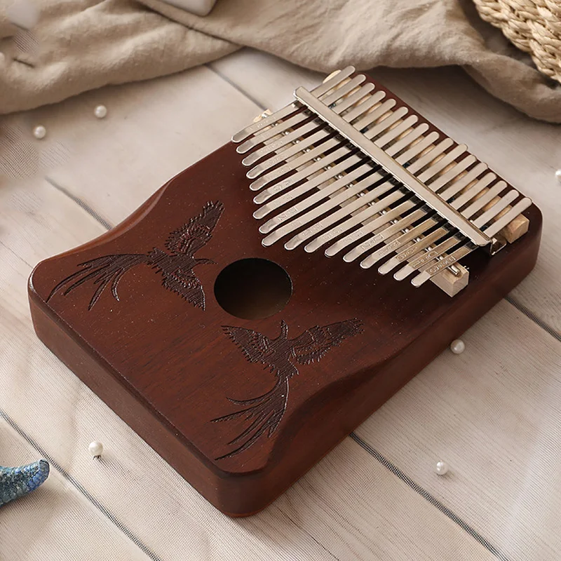 

17 Keys Kalimba Thumb Piano Portable High-Quality Mahogany Finger Piano 17 Key Music Keyboard Percussion