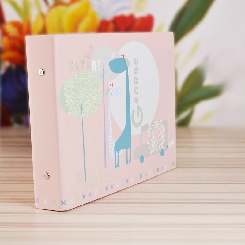 

Cartoon 10 Inch DIY Self-adhesive Photo Album Handmade Family Memory Record Scrapbook Album Birthday Gift Scrapbook Loose-Leaf