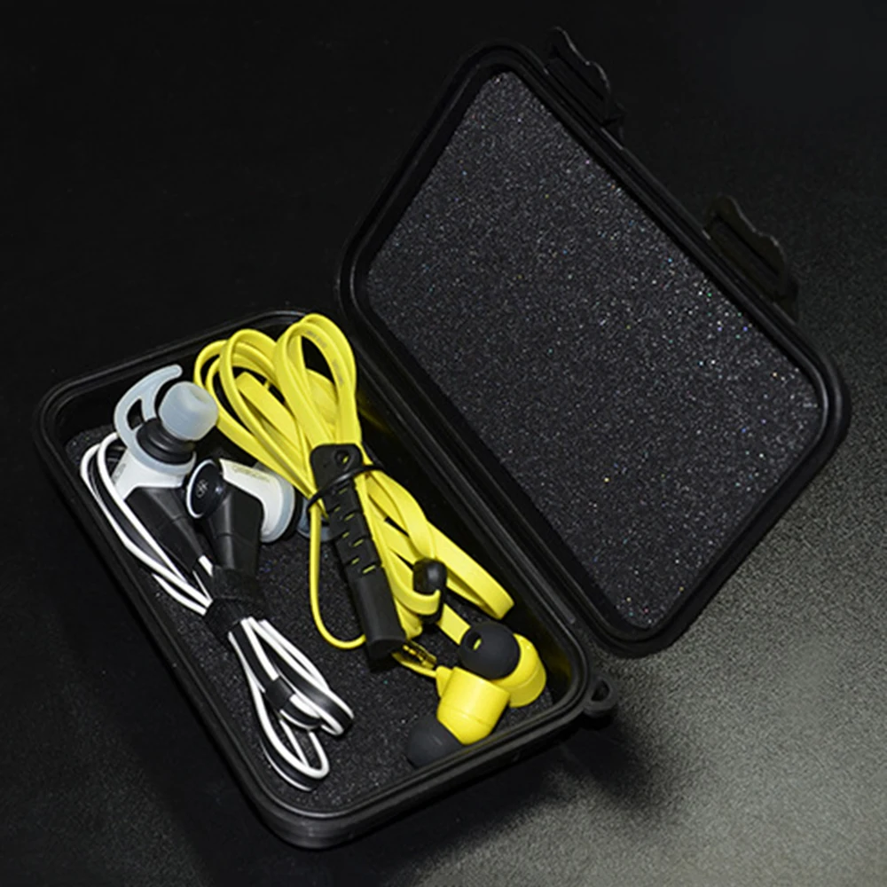 Mini Hard Storage Portable Earphone Case Box Shockproof EVA Rectangle Carrier with Compression Resistance for KZ Headphone