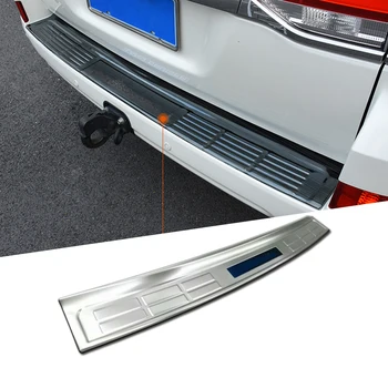 

Car Accessories ABS Chrome Rear Bumper Trunk Guards Cover Tail Guard Trim For Toyota Land Cruiser LC200 2016