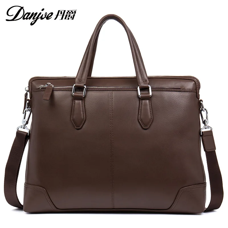 

Full-grain Leather Cross Portable Briefcase Business Casual Shoulder Bag MEN'S Backpack Boutique Men's Bag