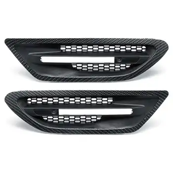 

Hot Carbon Fiber Matte Black Gloss Black Pair Car Side Air Flow Vent for Fender Grilles For BMW F10 F11 M5 Sedan 2011-2016