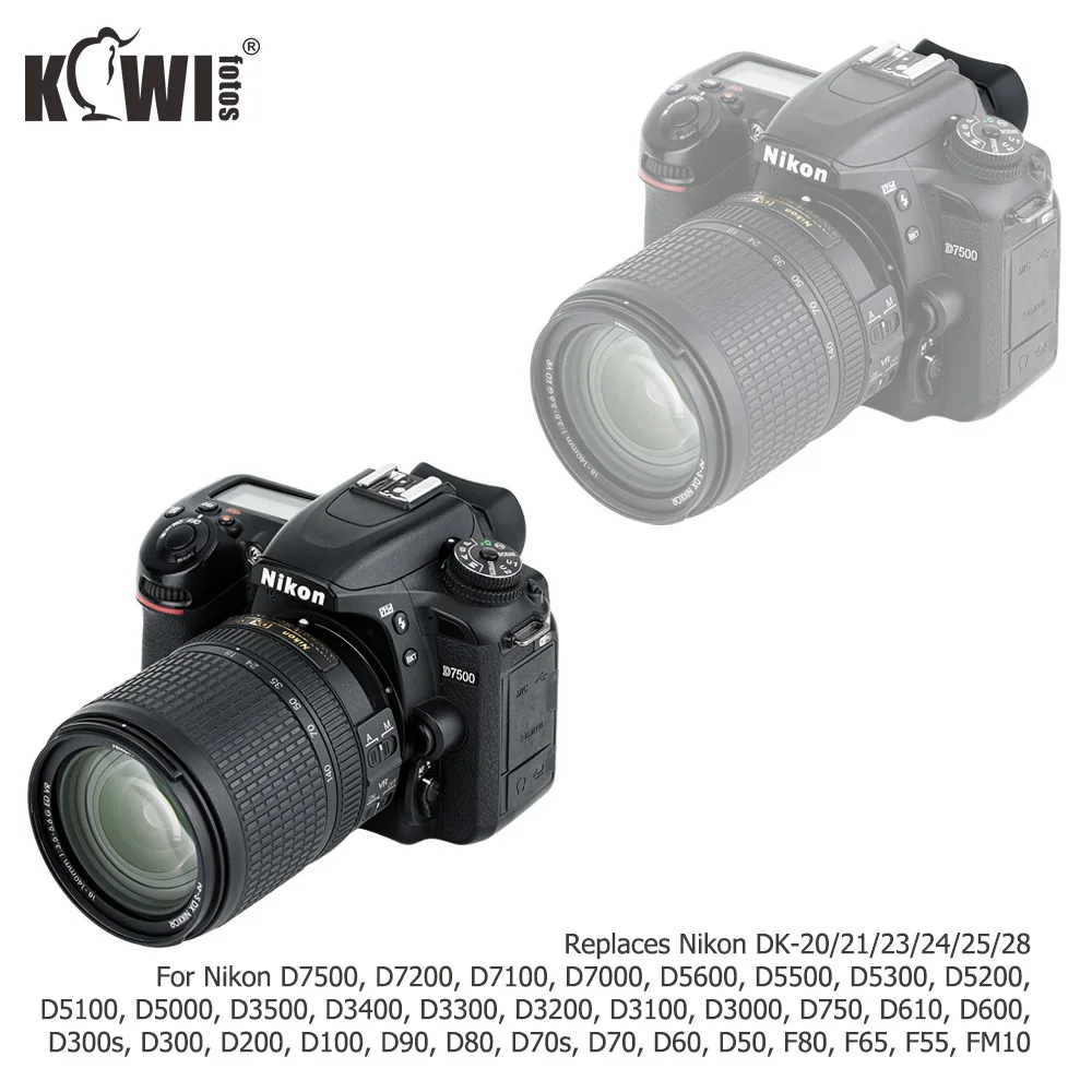 Камера для видоискателя с постоянным фокусным расстоянием на наглазник для Nikon D3500 D3400 D7500 D7200 D7100 D7000 D5200 D5100 Replaces Nikon DK-20 DK-28