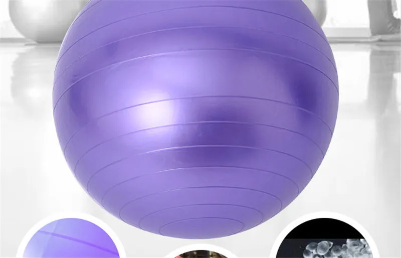 45 см спортивные мячи для йоги гладкого типа Пилатес фитнес-зал баланс стабильность взрывозащищенный фитбол упражнения тренировки Массажный мяч