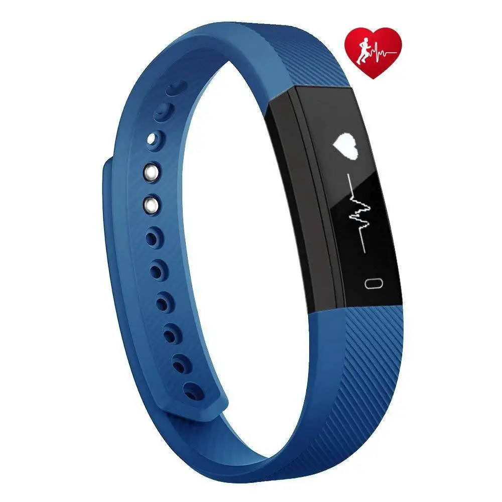 

Fitness Tracker Smart Bracelet ID115 Heart Rate Bluetooth IP67 Waterproof Activity Monitor Alarm Clock Fitness Sports Wristband