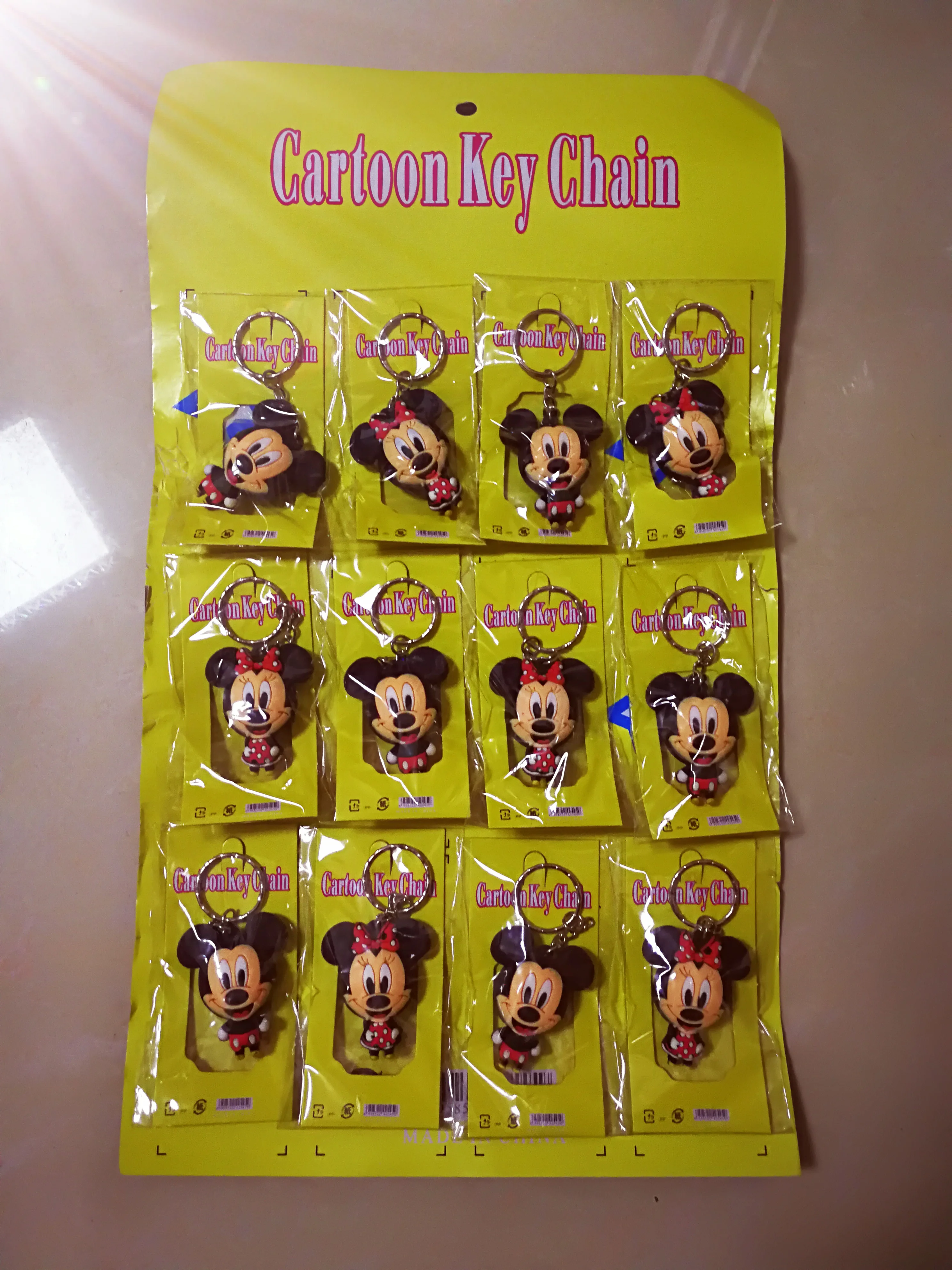 

Mickey Minnie Anime Key Chain PVC Figure Keyring cute 3D Toys Keychain Keyholder Birthday Gift Unisex NEW