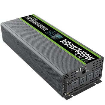 

Joeyoung 3000W Pure Sine Wave Power Inverter for Car Truck RV Adapter DC 12V to AC 110V 120V