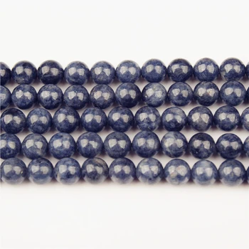 

Linxiang Natural Stone Sapphire Round pine bead 4, 6, 8, 10, 12mm suitable for jewelry DIY Bracelet Necklace