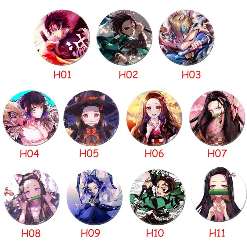 Anime Badge Demon Slayer: Kimetsu no Yaiba Button pin Demon Slayer Pins Button Badge