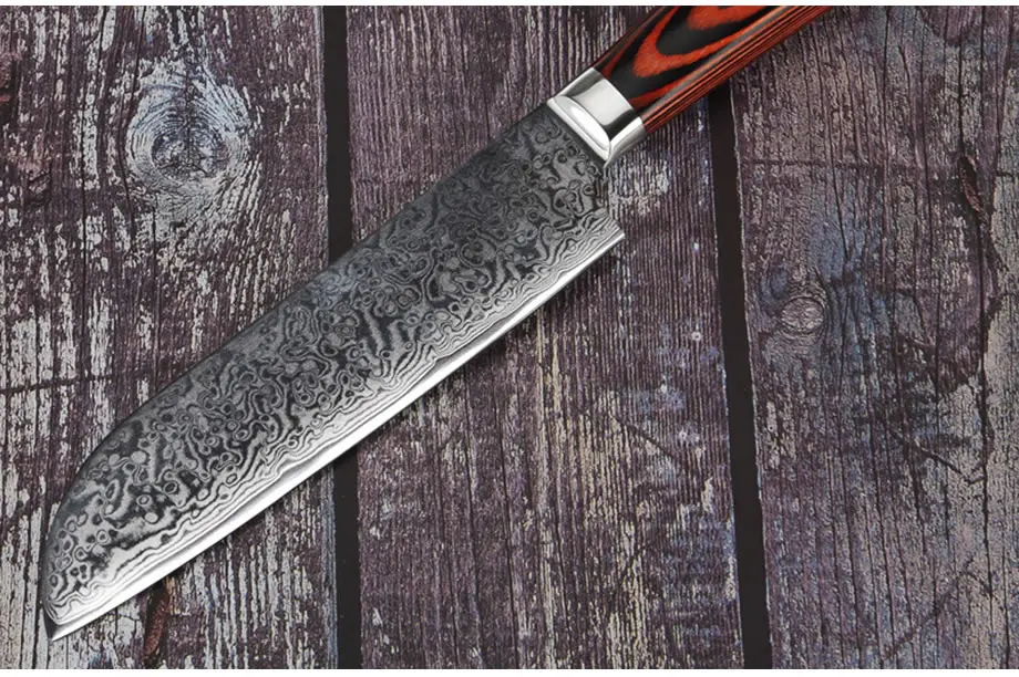 Дамаск Сталь нарезки Ножи Sharp рыба лосось Мясо филе Тесак для фруктов и овощей, нож для суши овощерезка кухонные ножи шеф-повара