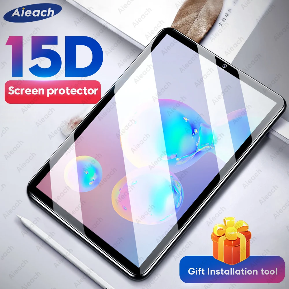 Закаленное стекло 15D для Samsung Galaxy Tab A 2019 10 1 8 0 2020 4 Защита экрана 2018 5 A6 2016 1|Защитные