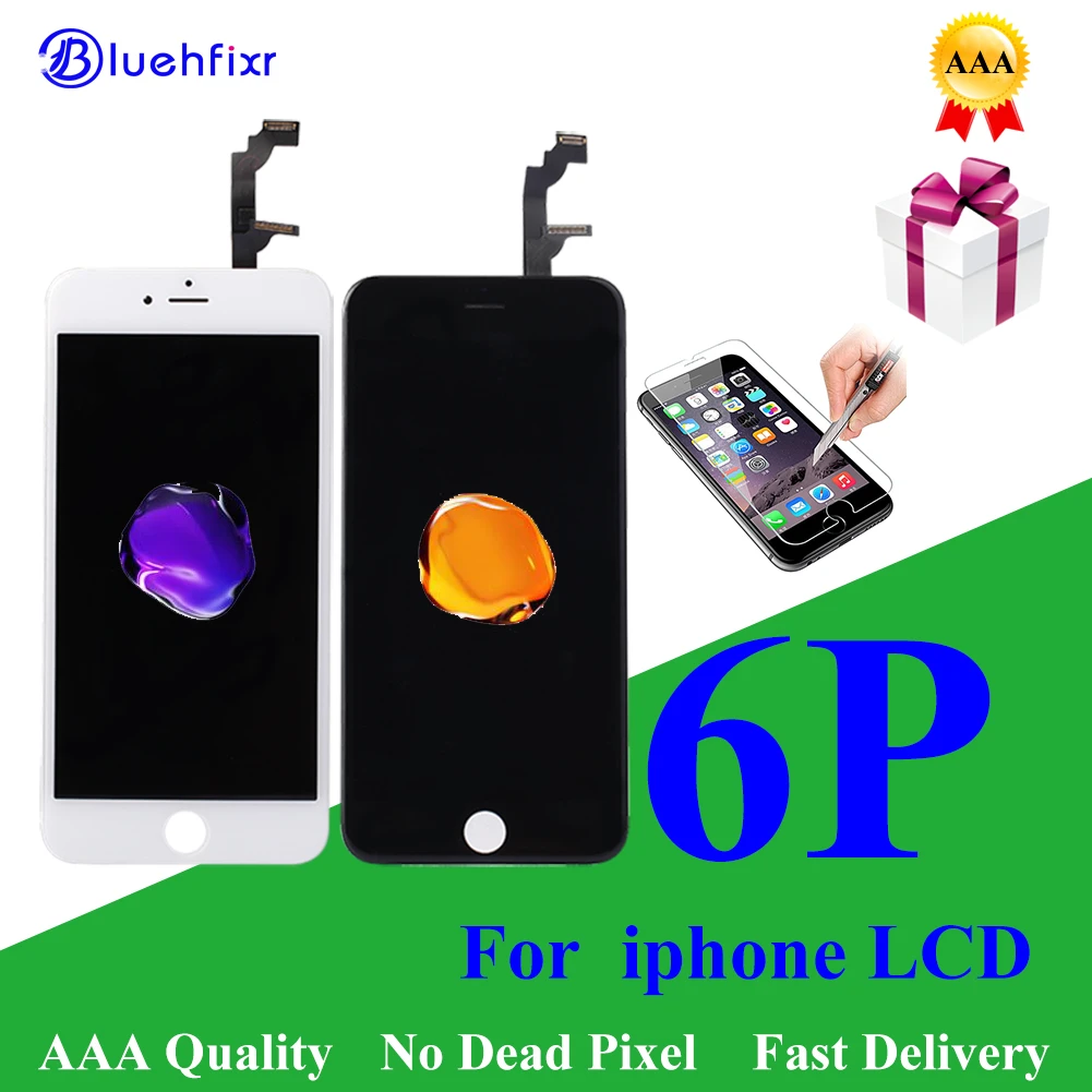 Качество AAA + HD экран для iPhone 6 Plus ЖК-дисплей с сенсорным экраном дигитайзер Ремонт