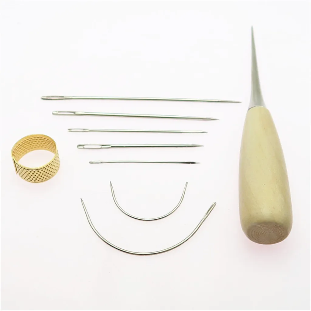 12 Pieces/Set Leather Waxed Thread Sewing Thread Needles Stitching Tools Kit 12 Pieces/Set Leather Waxed Thread Sewing Thread Needles Stitching Tools Kit