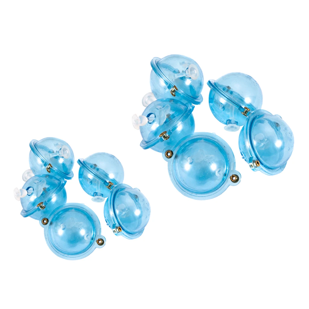10Pcs ABS Water Balls Bubble Floats Indicator Air-lock Sea Fishing Tackle