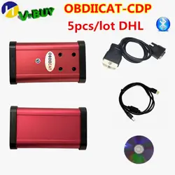 DHL 5 шт./лот OBDIICAT-CDP PRO Зеленая плата Bluetooth 2015R3/2016R1 с ключом для автомобиля/грузовика OBD2 диагностический инструмент как Multidiag