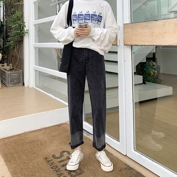 

2020 Autumn Fat mm New Style Large Size Dress Japanese Korean Versitile Fashion Slimming Contrast Color Design Denim (Ankle-leng