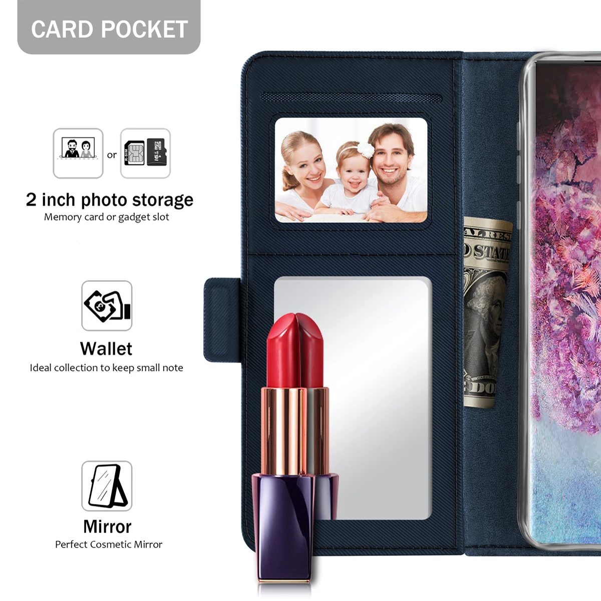 Для samsung Note 10 Plus S11e S11 чехол кожаный бумажник откидная подставка зеркальный чехол для Galaxy A50 A40 A30 A10 S10 plus S10e Чехол для карт
