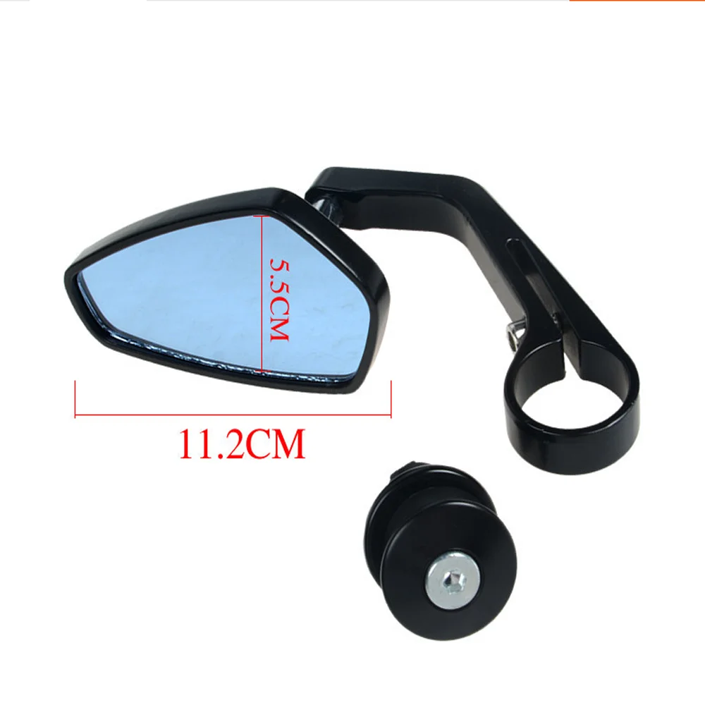 7/8 22mm Universal CNC Motorcycle Bar End Black Rearview Side Mirrors for Ducati Triumph Speed Triple Motocross Accessories