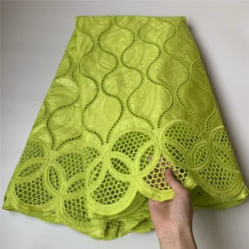 

5yards french lace fabric 2020 high quality lace tissu african cotton bazin riche fabric latest embroidery lace guinea brocade