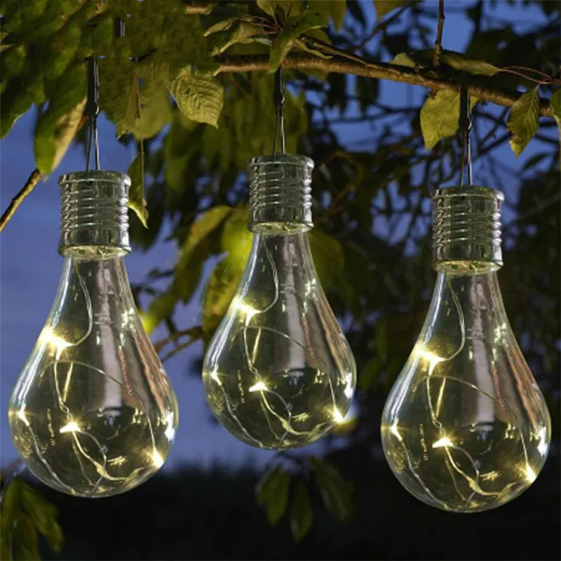

Outdoor Solar Decorative Color Bulb Light Solar LED Hanging Lamp Holiday Party Hanging Light Color Hanging Light