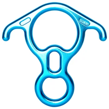 

CAMNAL Outdoor Climbing Aerial Cable Lowering Horn 8 Word Ring Drop Device Slow Down Protection Speed Reducing Equipment 280G