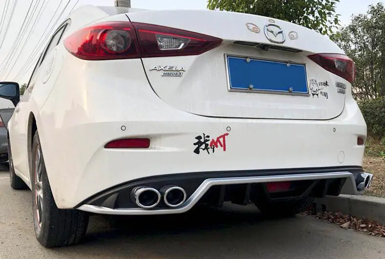 Защитные бамперы для заднего бампера Mazda 3 Axela ABS комплект кузова DCK 2017 2019|Обвесы| |