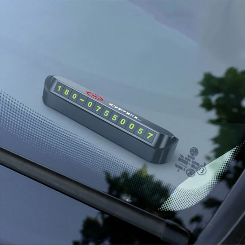 1Pcs Car Temporary Parking Card Phone Number Card Plate For Subaru XV Legacy Impreza WRX STI Forester SH SG SJ SG5 SF5 Legacy B4